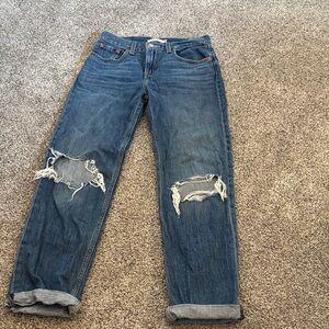 Stylish Blue Boyfriend Jeans